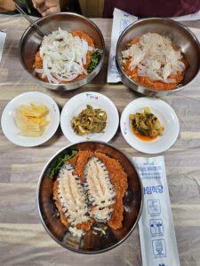전복물회, 오징어 물회